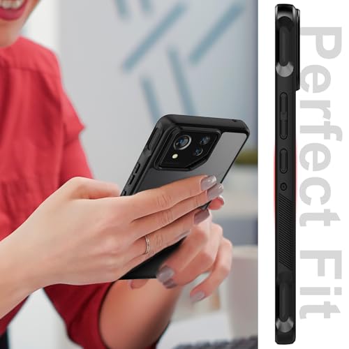 Cresee ROG PHONE 8-BLACK Case For Asus Rog Phone 8 / Rog Phone 8 Pro, Matte Translucent Hard Back + Soft Tpu Bumper Shockproof Phone Case thumb #2