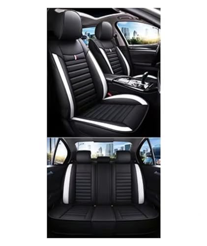 Housses de siege auto haut de gamme couverture complete noire et blanche Jetour