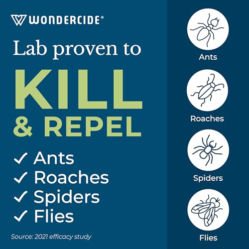 Wondercide - Indoor Pest Control Spray for Home and Kitchen - Ant, Roach, Spider, Fly, Flea, Bug Killer and Insect Repellent - with Natural Essential Oils - Pet and Family Safe — Peppermint 16 oz