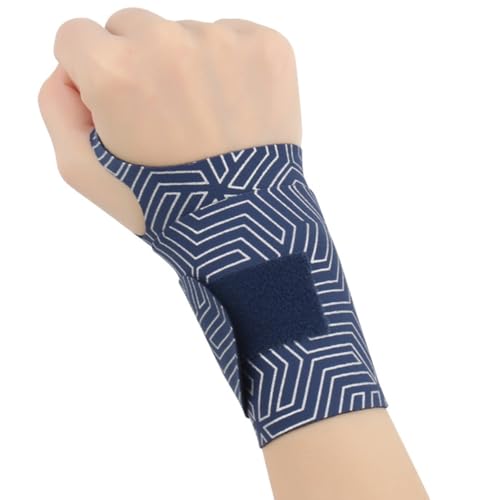 NiKiBysh手首サポータ 薄手 オープン加圧 親指サポーター 腱鞘炎 スポーツ 産後 子育て 家事 仕事 手首サポーター 女性用 男性用 ゴルフ テニス 左右兼用 線型 ネービー