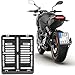 Produktbild 1x Kennzeichenhalter Mit 3D Carbon Look Streifen DE Für Kennzeichen im Format 180 x 200 mm 18 x 20 cm für Motorrad Roller (Mit 3D Carbon Look Streifen)