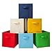 Homelife Lot de 6 paniers de Rangement Pliables en Forme de Cube pour Le Linge, la literie, Les Jouets et Autres…