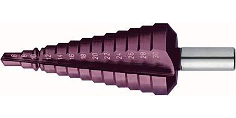 Wiertło stopniowe uniwersalne HSS TiALN 6-30,0mm FORMAT