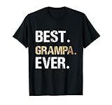 Mens Best Grampa graphic Grampa Gift from Granddaughter Grandson T-Shirt