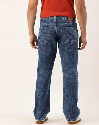 Image of BENE KLEED Men Tinted MID-Rise Solid Pure Cotton Jeans
