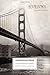 Composition Notebook: Fantasy Golden Gate Bridge In San Francisco Travel Wide Ruled Note Book, Diary, Planner, Journal for Writing