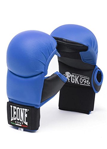 LEONE 1947, Guanti Fit Karate, Unisex – Adulto, Blu, M, GK096