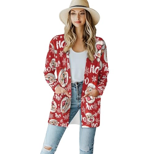 Image of Womens Open Fron Cardigan Sweaters Long Sleeve Tops Daily Coats
