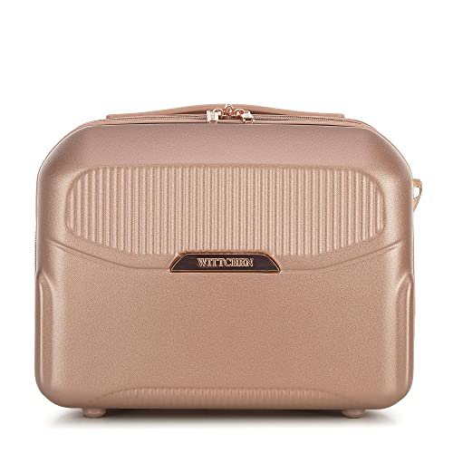 WITTCHEN Kosmetiktasche strapazierfähigem Polycarbonat Reißverschlussfach Reisekoffer Handgepäck...