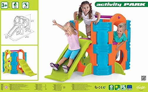 FEBER - Spielplatz, Aktivitätszentrum mit Spielzeugrutsche, für Kinder von 2 bis 7 Jahren, Famosa (800009597)