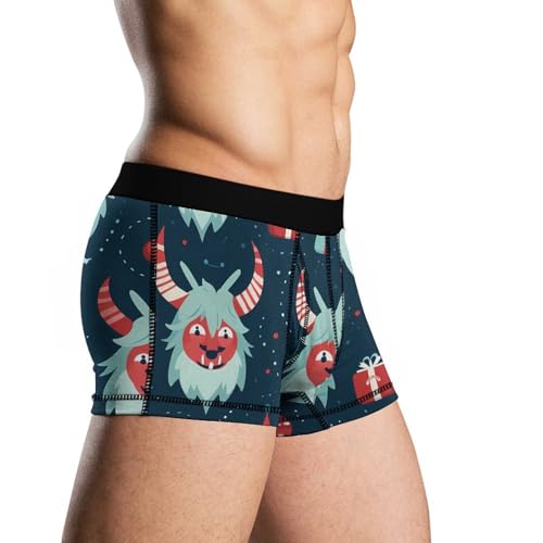 Merry Krampus Mens Boxer Briefs Underwear Shorts Trunks Stretch Breathable Underpants4