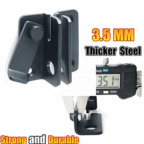 Alise Flip Latch Gate Latches Slide Bolt Latch Safety Door Lock Catch For Barn Cabinet Pet Cage Garden Bathroom Garage Window Sliding Door,Heavy Duty Stainless Steel Matte Black Ms3005-B #TOP3