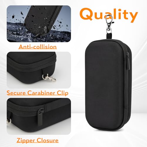 Image of Double Eyeglasses Case, Hard Shell Dual Glasses Case Travel Sunglasses Organizer for Men Women