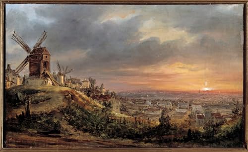 Pintura mural de París de Daguerre lienzo SERENDIPITP de 60x90cm que evoca la nostalgia artística