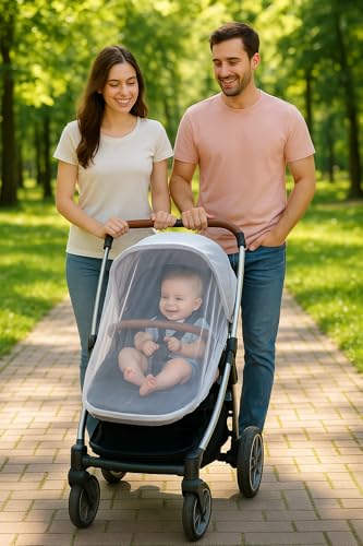 Image of Jolly Jumper Play Yard and Stroller Cover - Mesh Net Protects Baby from Insects, Bug and Other Little Critterss