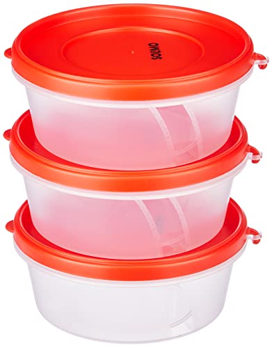 See full amazon price history chart for Amazon Brand - Solimo Nestable & Stackable Polypropylene Container Set, Round, 500 ml, Set of 3, Red Amazon Brand - Solimo Nestable & Stackable Polypropylene Container Set, Round, 500 ml, Set of 3, Red (B0BXWQQTRZ) Amazon Price History, Amazon Price Tracker