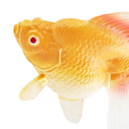Image of Toyvian Realistic Figurines Set of 2 Simulation Fish Models Aquarium Decoration Miniature Fish Tank Ornaments Lightweight and Durable 1.96X1.77X0.78 Inch