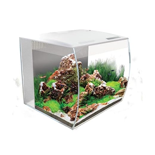 Fluval Flex 15 Aquarium Kit - Fish Tank for Fish & Plants - Comes with LED Lights, Filtration System & More - 16" x 15" x 15" - 57 L, 15 Gal. - White