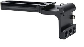 NICEYRIG Cold Shoe Extension Bar, Right Angle Dual Shoe Mounts Bracket with NATO Rail, 1/4' Threads - 376