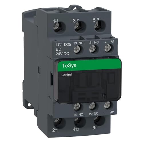 Contacteur tripolaire 25A commande 24V CC avec bobine basse consommation