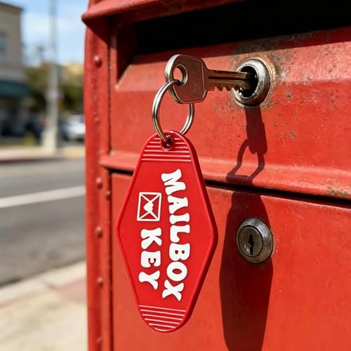 Image of MailBox Keychain Bulk Mail Box Key Ring 2 Pack