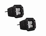 Autointhebox 2x24W Dually Flush Mount Spot CREE Led Work Light For Off-road SUV Boat 4x4WD Jeep Waterproof IP67 Headlight
