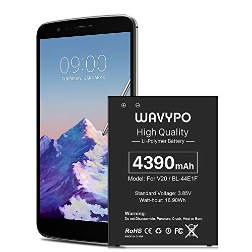 [4390mAh] LG Stylo 3 Battery, Upgraded Replacement Battery for LG Stylo 3, LG Stylo 3 Plus, H910, LG V20 BL-44E1F Spare Battery [36 Months Service]