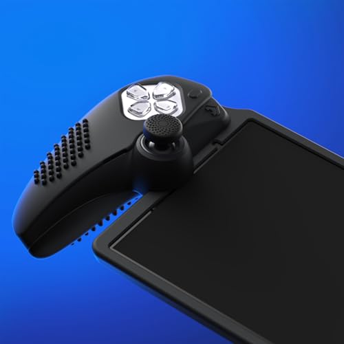 PlayVital Design for PS Portal Cover, Full Protection Silicone Protective Case with Thumb Grips, Enhanced Grip Comfort, Anti-Slip 3D Studded Design, Ideal Fit for PS Portal, Black by playvital - Used condition - Image 3