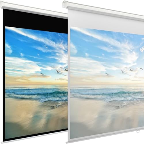 Pantalla de proyector manual HD 72 pulgadas 16:9/4:3 miniatura 4