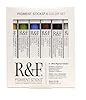 R&F Handmade Paints - Professional Oil Pigment Stick, Introductory Colors, Set of 6