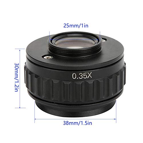 image for Walfront Microscope Adapter 0.35X Camera Eyepiece CTV Microscope Lens 