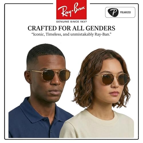 Image of Ray-Ban RB3647N ROUND DOUBLE BRIDGE Round Shaped Sunglasses for Men & Women with Official RAYBAN Eyewear Kit