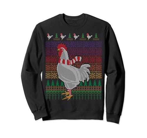 Chicken Lover Ugly Christmas Sweater Poultry X-Mas Farmer Felpa