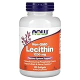 NOW Foods Lecithin 1200mg, Soft-gels, 100-Count