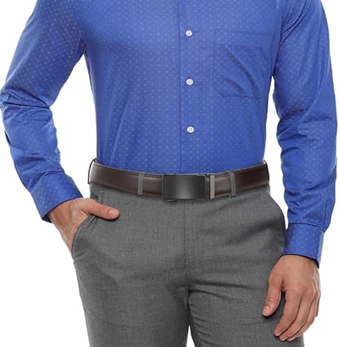 SENDEFN 2 Pack Ratchet Belt Men, Men Leather Belts in Gift Set Box for Dress Casual, Size Adjustable Trim to Fit