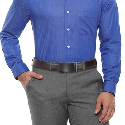 SENDEFN 2 Pack Ratchet Belt Men, Men Leather Belts in Gift Set Box for Dress Casual, Size Adjustable Trim to Fit