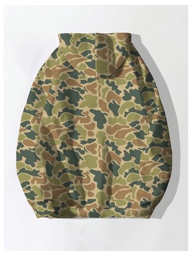 SOLY HUX Hoodies for Men Camo Sweatshirt Drawstring Long Sleeve Pullover Tops with Pocket2