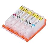 Sortie d'encre fluide : cette cartouche d'encre dispose sortie d'encre fluide, sans bouchon, sans fuite d'encre, ce qui peut améliorer les effets d' et la durée de vie de l'.