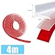 SWTYExt 400cm Wasserstopper Dusche Transparent Schwallschutz Dusche Silikon Schwallschutzleiste Dusche Selbstklebend Schwallschutz Duschschwelle Wassersperre für Dusch Boden Bad Küche (L-Förmig)