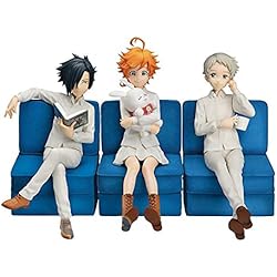 Figuras de Anime The Promised Neverland Emma Norman Ray Figura de acción Muñecos Persona de Juguete Juego Modelo Estatua Regalo Decoración-3PCS