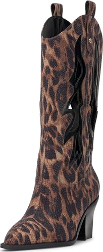 Jessica Simpson Women's GINIKA2 Mid Calf Boot, Natural, 7