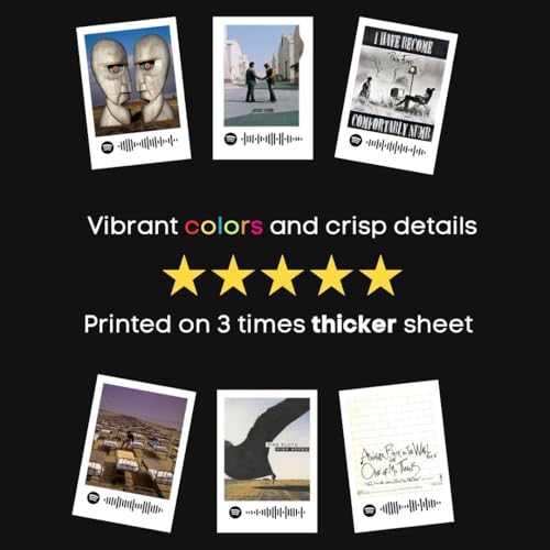 Image of Funk You Store Pink Floyd Poster | Pink Floyd Band Songs Mini Poster Kit (Set of 15) | Pink Floyd Band's Songs Polaroids (8 x 6 cm) Posters for Phone Accessories, Bedroom, Office, room decoration