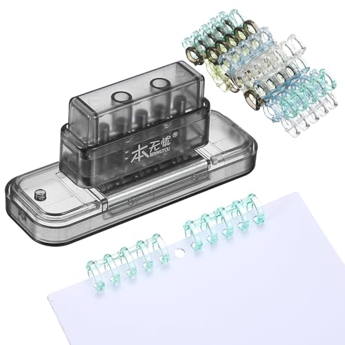 Perforatrice à 5 trous pour éviter les pages volantes avec 20 anneaux inclus