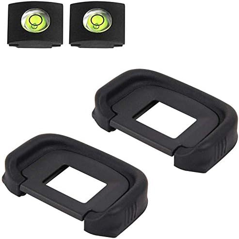 EG Eyepiece Eyecup Viewfinder Eye Cup for Canon EOS 5D Mark III 5D Mark IV /7D 7D Mark II /1Dx Mark II 1Ds Mark III 1D Mark IV 1D Mark III / 5DS R 5DS Camera (2-Pack), ULBTER Eyecup Hot Shoe Cover