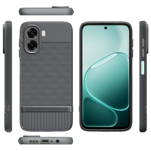 Image of Shockproof Case Compatible with Oppo A6x 5G / A6x 4G / K14x 5G | Full Camera Protection | TPU Flexible Back Cover for Oppo A6x 5G / A6x 4G / K14x 5G (Graphite Grey)