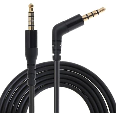 Knomix Replacement Audio Cable Cord Compatible with SteelSeries Arctis Nova Pro Wired Headset (3.5mm to 3.5mm) (TPE-Black) Cover