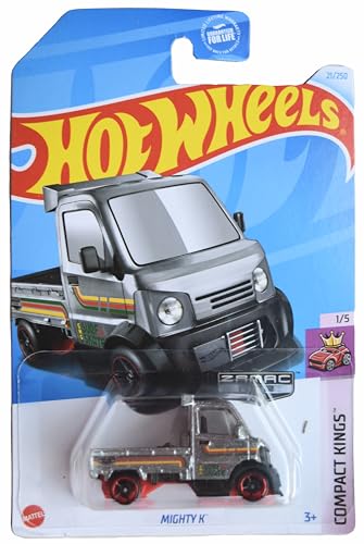 Hot Wheels Zamac Mighty K Compact Kings 1:64 Plata miniatura 1