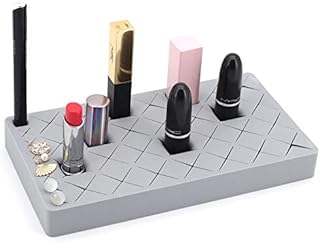 ShawFly silicone Lipstick Holder, Silicone cosmetic storage for lipstick, mascara, eyebrow pencil(grey)
