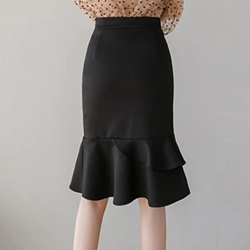 Falda Lápiz Corta de Mezclilla para Mujer3