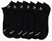 Calvin Klein Womens No Show Socks - 6 Pack Athletic Cotton Blend Low Cut Ankle Socks for Women, Lightweight Cushioned Comfort, Size 4-10, Black